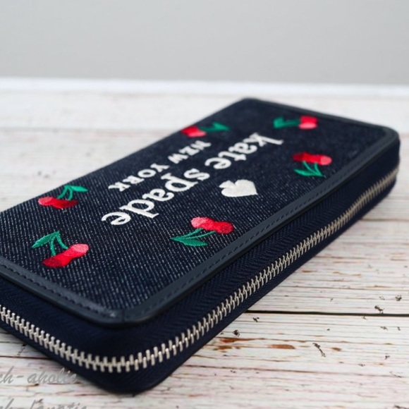 Kate Spade cherry large continental wallet - Picture 6 of 10